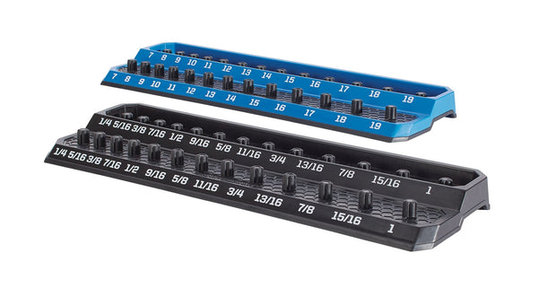 Mastercraft 3/8-in Drive Socket Tray Organizer/Holder, 2-pk H8