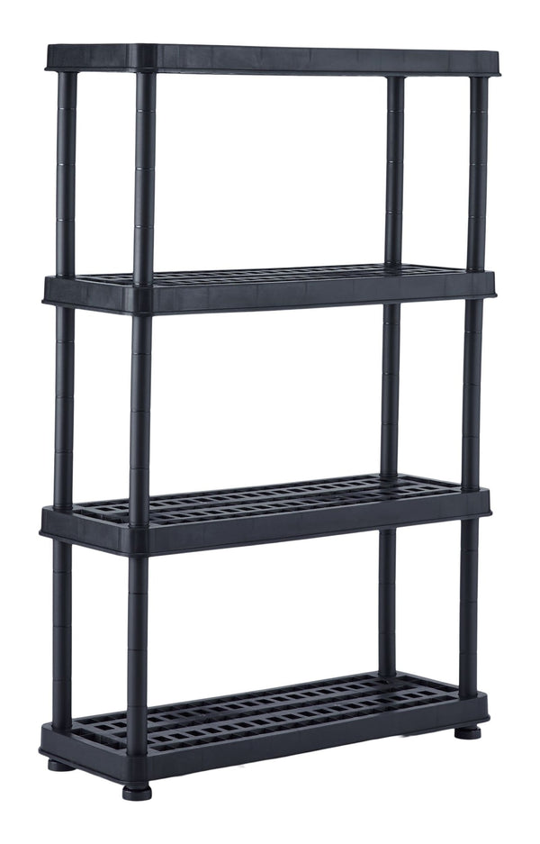 Mastercraft Adjustable 4-Shelf Resin/ Plastic Storage Rack/ Shelving Unit, 36 x 14 x 54.5-in J3
