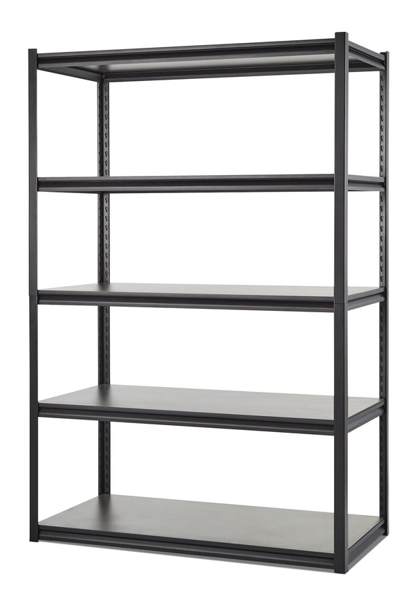 Mastercraft Adjustable 5-Shelf Steel Metal & Wood Storage Rack/Shelving Unit, 48 x 24 x 72-in H1