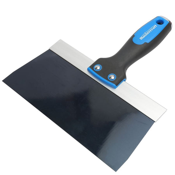 Mastercraft Drywall Patching & Taping Knife with Solvent-Resistant Blue Steel Blade, 8-in D5