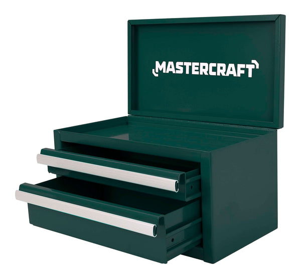 Mastercraft Miniature 2-Drawer Green Steel Toolbox Z4