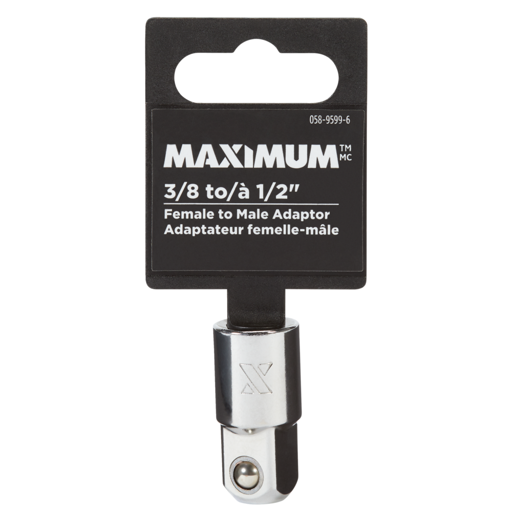 MAXIMUM 3/8-in to 1/2-in Drive Socket Adapter, CRV