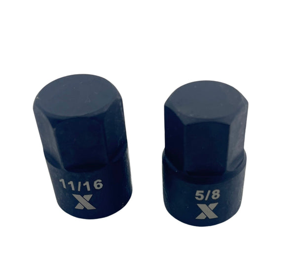 MAXIMUM 9 Piece Impact Stubby Bit Socket Rail Hex SAE T8