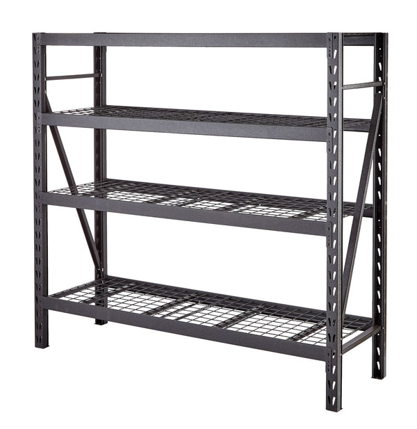 MAXIMUM Adjustable 4-Shelf Heavy Duty Steel Metal Storage Rack / Shelving Unit, 77 x 24 x 72-in Z3