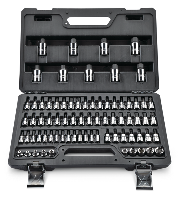 MAXIMUM Professional Grade Bit Socket Set, 75-pc E3