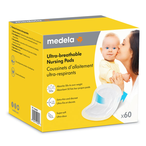 Medela Ultra-Breathable Disposable Nursing Pads, 60-pc T2