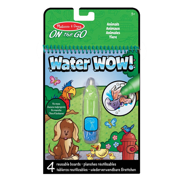 Melissa & Doug On the Go Water Wow! Reusable Water-Reveal Activity Pad - Animals L7