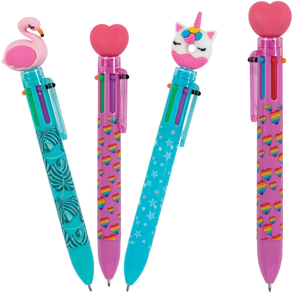 Merangue Pen With Fun Toppers, Assorted Colours B7