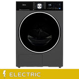 Midea 4.4 cu. ft. Graphite Steel Electric Ventless Dryer with Heat Pump and Stacking Kit