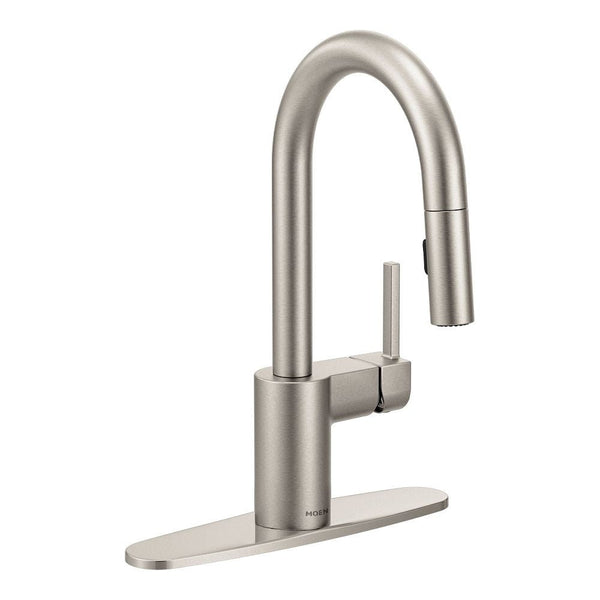 Moen Align Single Handle High Arc Pull Down Sprayer Kitchen Faucet, Stainless Steel Y5