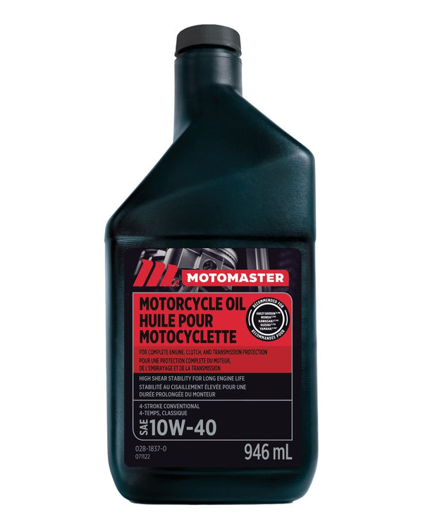 MotoMaster 10W40 4-Stroke Motorcycle Oil, 946-mL C3