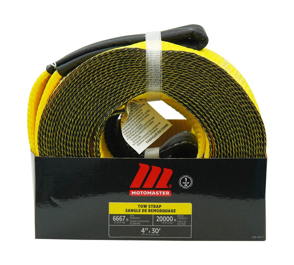 MotoMaster 20,000-lb Tow Strap, 4-in x 30-ft W3