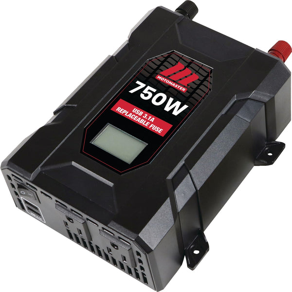 MotoMaster 750W Power Inverter with LCD Screen, Grey V4
