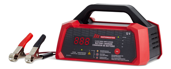MotoMaster Classic Series Smart Battery Charger/Maintainer, Fully Automatic, 8/4/2-Amp, 12V C9