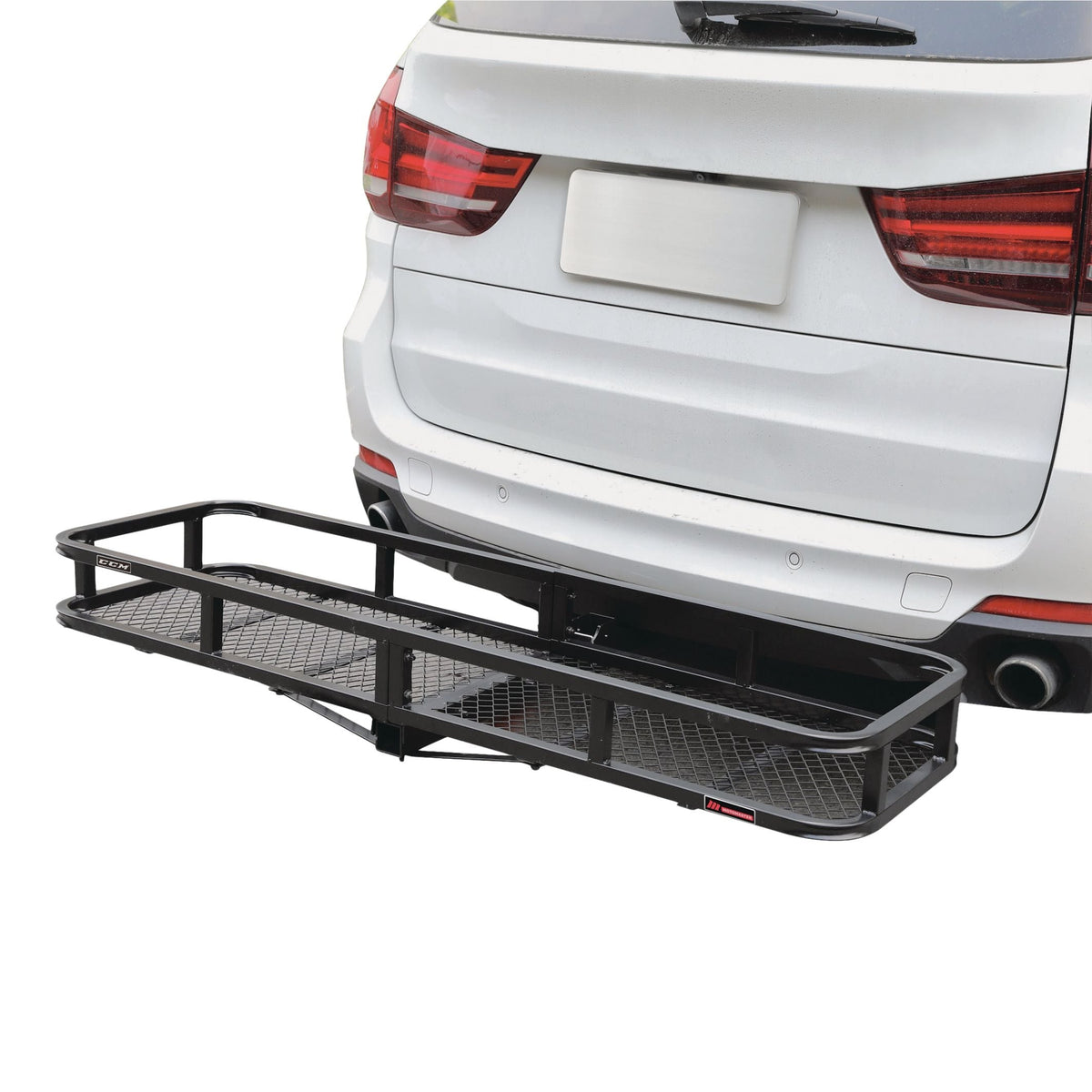 MotoMaster Hitch Basket, Steel with Folding Shank