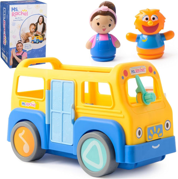 Ms. Rachel My First Learning Electronic School Bus with 2 Figures, Music & Sounds Playset, Ages 1+ I0