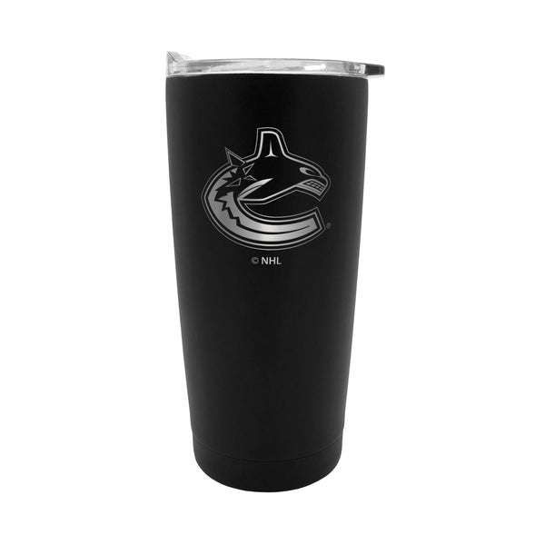 NHL Vancouver Canucks Executive Stainless Steel Insulated Travel Tumbler, Black, 20-oz H0