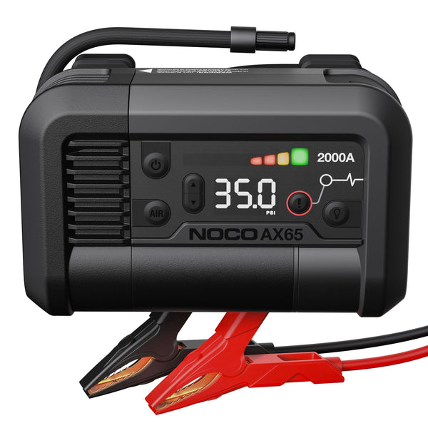 NOCO AX65 Boost Air Booster Pack/Jump Starter with Air Compressor, 2000-Amp, 12V O8