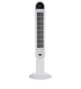 NOMA Oscillating Tower Fan, Remote Control, 3-Speed, White, 45-in