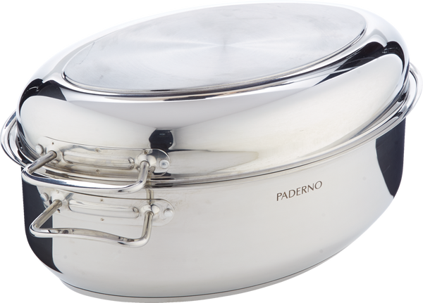 PADERNO 18/10 Stainless Steel Multi-Roaster with Removable Rack, 50.3 x 18cm C1