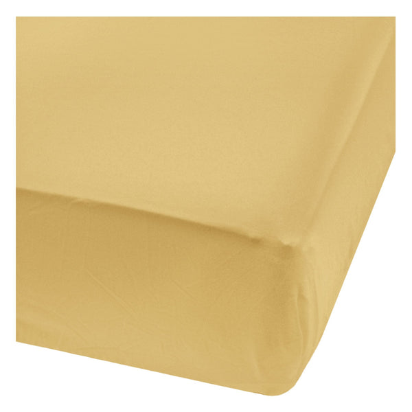 Perlimpinpin Bamboo Baby Crib Fitted Sheets, Curry F4