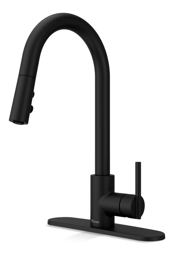Pfister Modern Pull-Down Kitchen Faucet, Matte Black M5