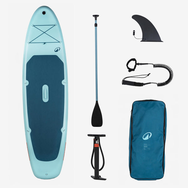 10 ft 6 in Inflatable Stand Up Paddle Set for 1–2 People, 100 Q7