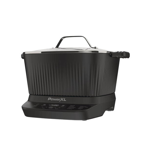 PowerXL StirMax Digital Programmable Slow/Multi-Cooker with 9 Cooking Pre-Sets, Black R1