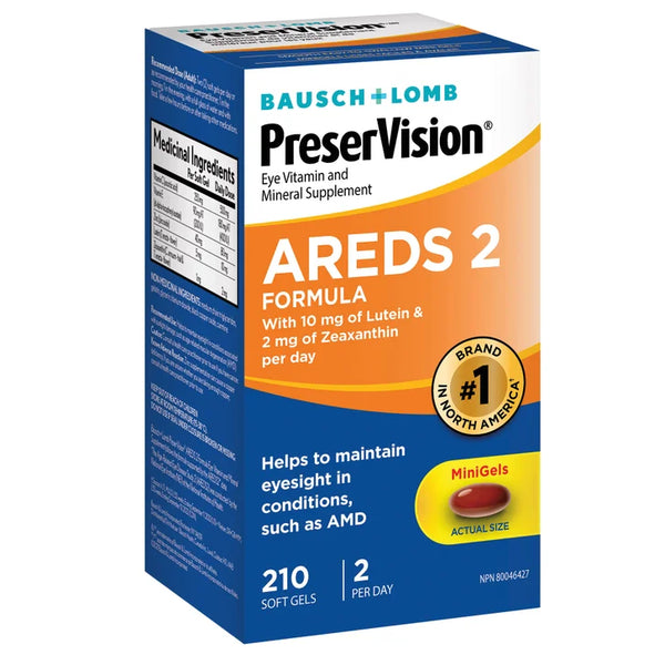 PreserVision Eye Vitamin and Mineral Supplement AREDS2, 210 Softgels Z0