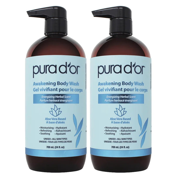 Pura D'or Awakening Body Wash, 2 x 709 mL Z3