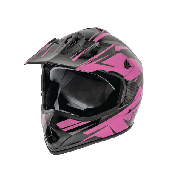 Raider RX2 ATV Helmet, Adult, Pink/Black, Assorted Sizes I4