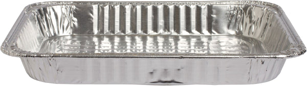 Rectangle Foil Reusable Half Size Steam Baking Pan, Silver, 12-in, for Baking/Cooking/Steaming Y4
