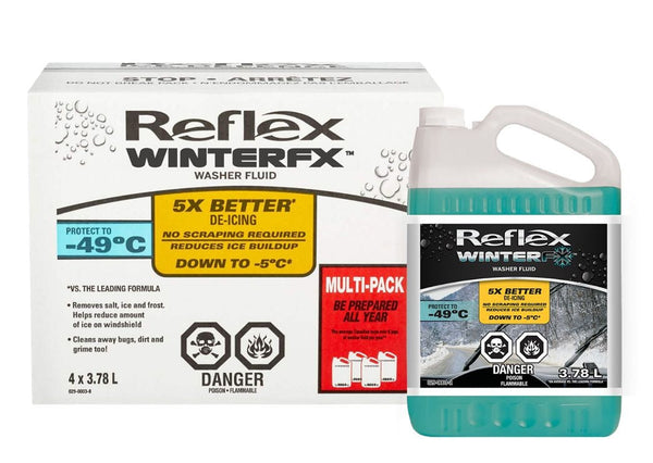 Reflex WinterFx Windshield Winter Washer Fluid, -49°C, 3.78L, 4-pk J2