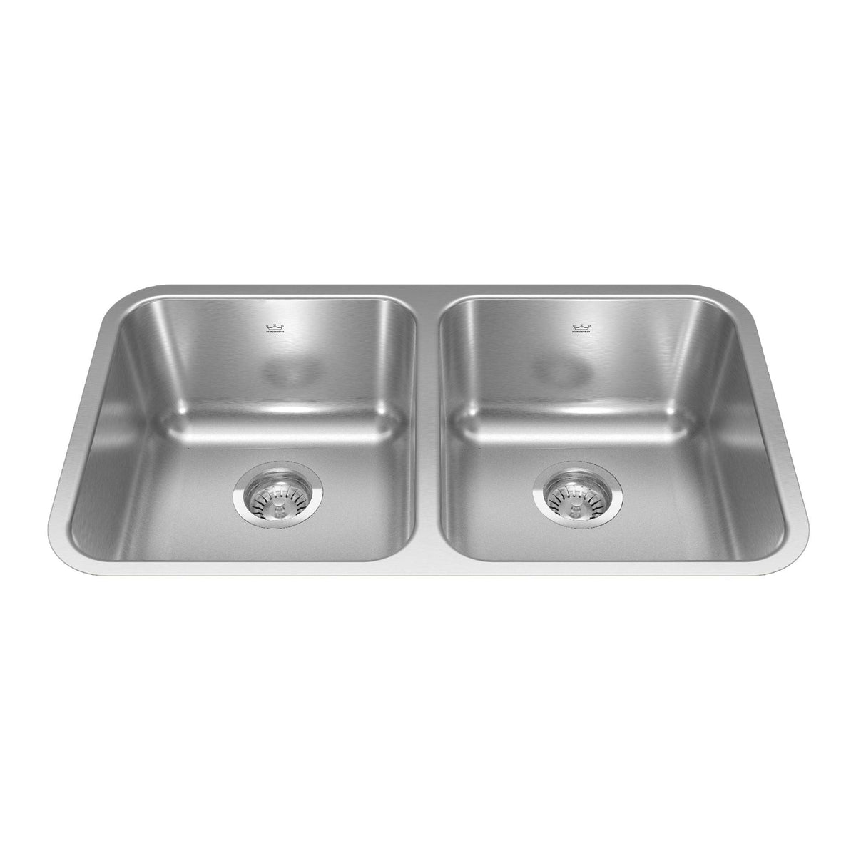 Reginox FB Double Stainless Steel Sink, 30.88x17.75-in