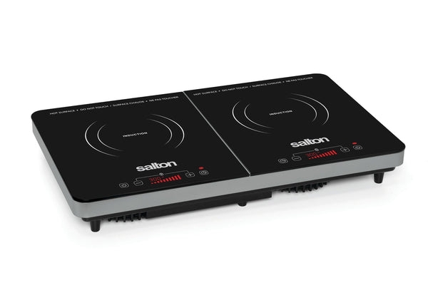 Salton Double Induction Cooktop, LED Display & Touch control with 10 Power Settings P2