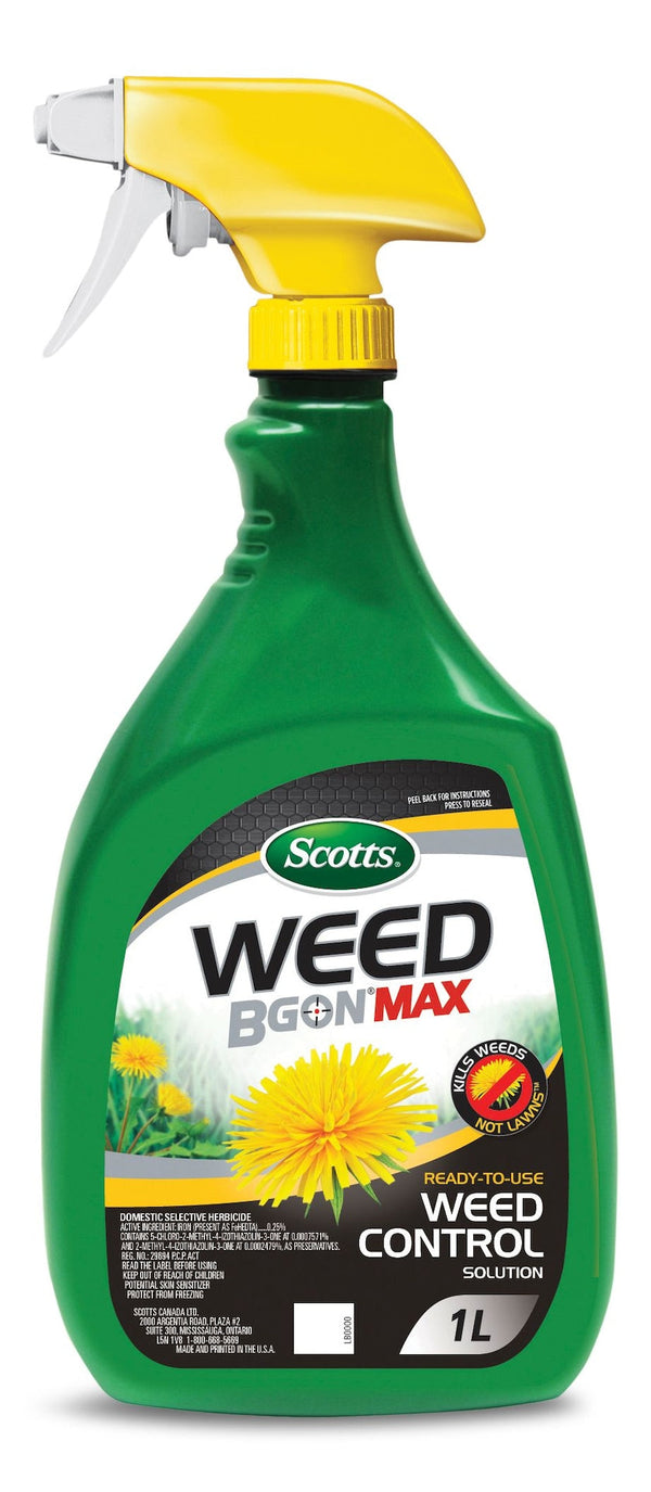 Scotts Weed B Gon MAX Ready-to-Use Weed Control/Killer, Herbicide for Lawns, 1-L U6