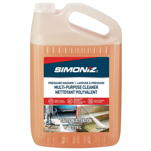 Simoniz Non-Toxic All-Purpose Ready-to-Use Pressure Washer Detergent, 3.78L D1