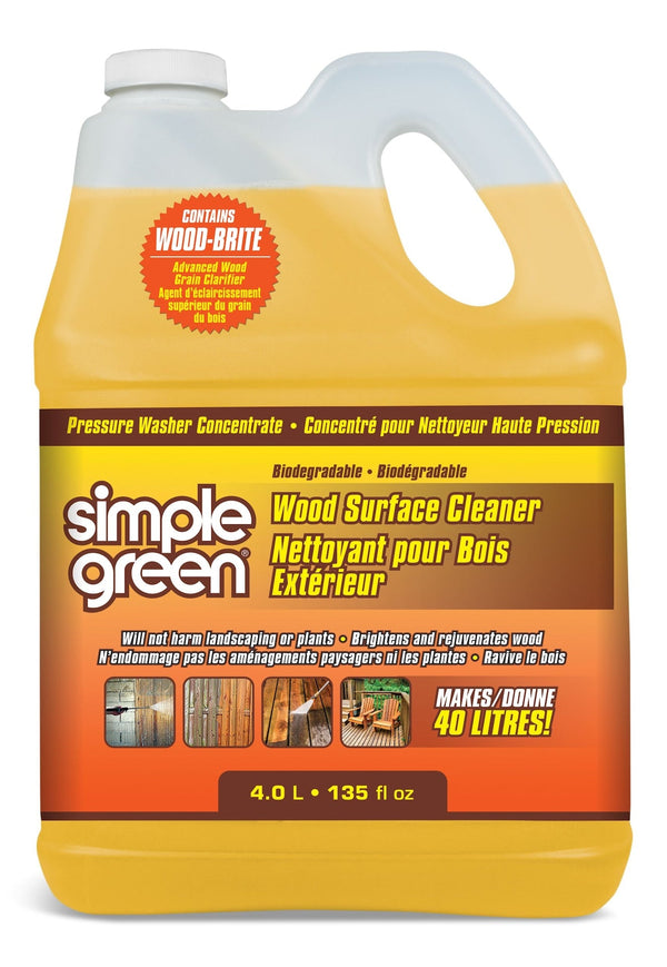 Simple Green Wood Surface Concentrate Pressure Washer Detergent, 4L G1