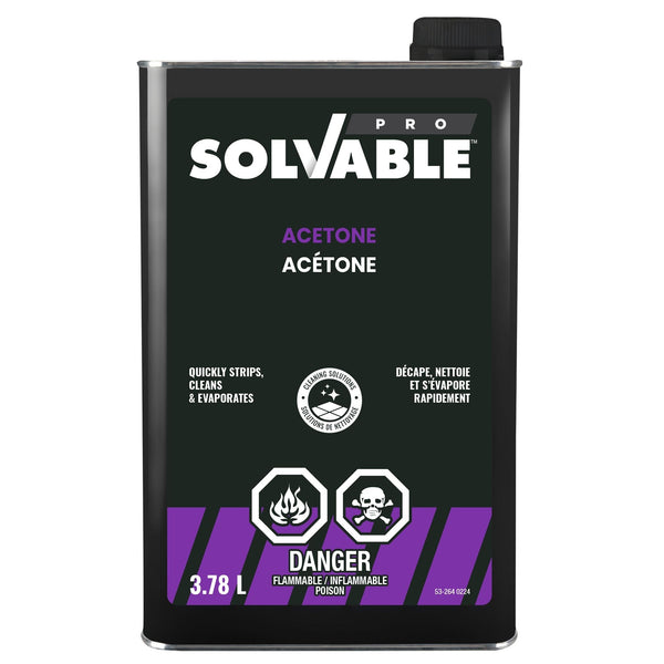 Solvable Professional Grade Acetone, 3.78-L G8