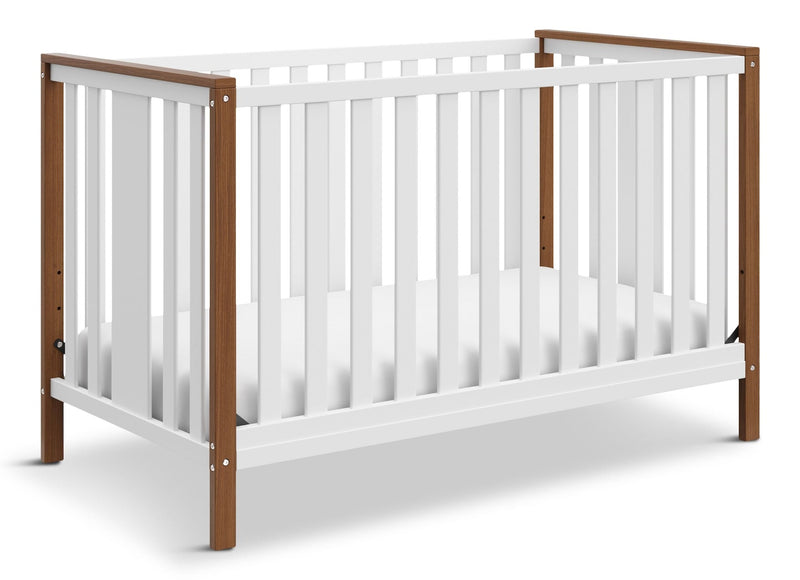 Storkcraft Modern Pacific 4-in-1 Convertible Baby Crib, White/Vintage Driftwood Z3