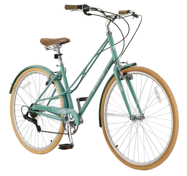 Stratus Trillium Adult Bike, 700C, 7-Speed Cruiser Bike, Green H2