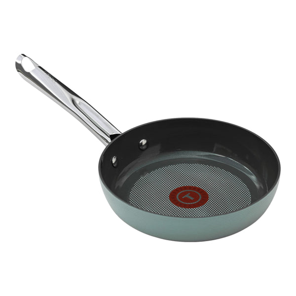 T-fal Ceramic Inspire, Non stick Frying Pan, Oven Safe, Thermo-Spot Heat Indicator, 8-in, Mint G8
