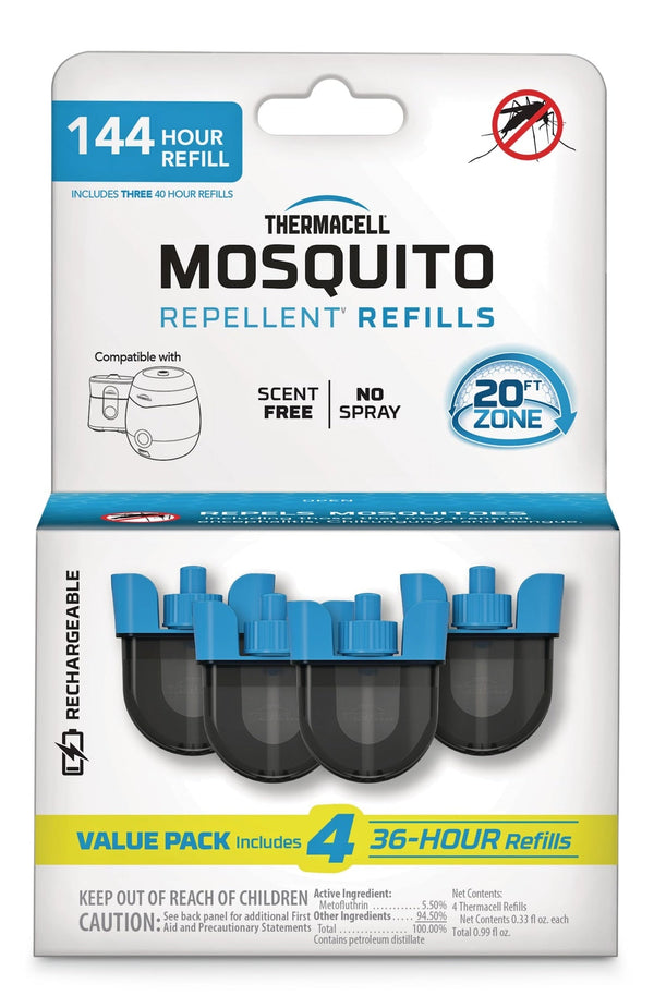 Thermacell E-ZoneGuard Rechargeable Mosquito Repellent Refill 144-Hour Pack W4