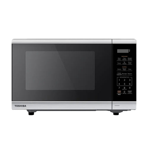 Toshiba Countertop Microwave, Stainless Steel, 900 W, 0.9-cu-ft O8