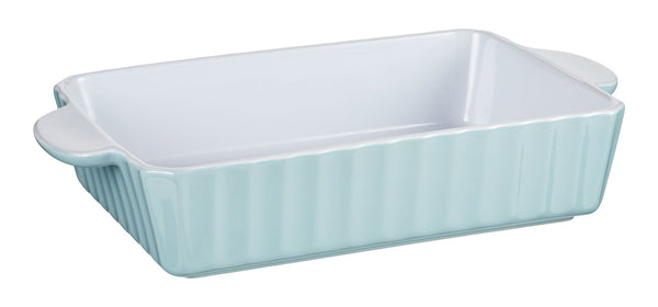 Vida by PADERNO Medium Rectangular Ceramic Baking Dish, Blue V1