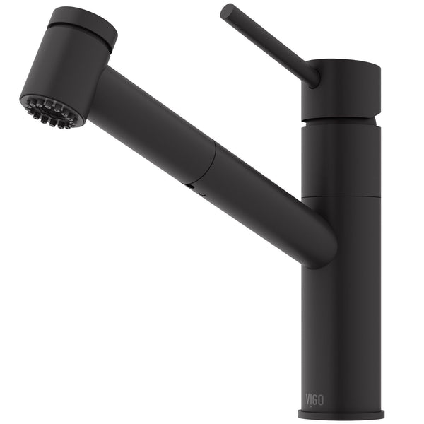 VIGO Branson 9-in Kitchen Faucet, Various Finishes F7