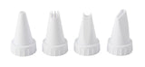 Wilton Icing Decorating Tip Set for Piping Bags, White, 4-pk, for Baking/Cake Decoration