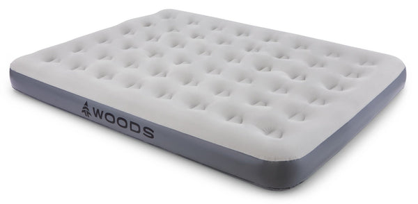 Woods Single-High Inflatable Air Mattress/Airbed with 2-in-1 Pump For AC/Car Outlet, Double O4