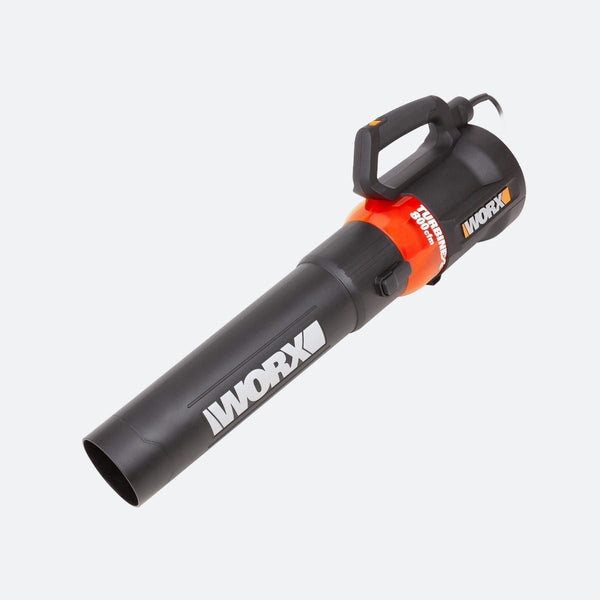 Worx 12 Amp Electric 800 CFM 135 MPH Leaf Blower with Turbine Fan Technology J5