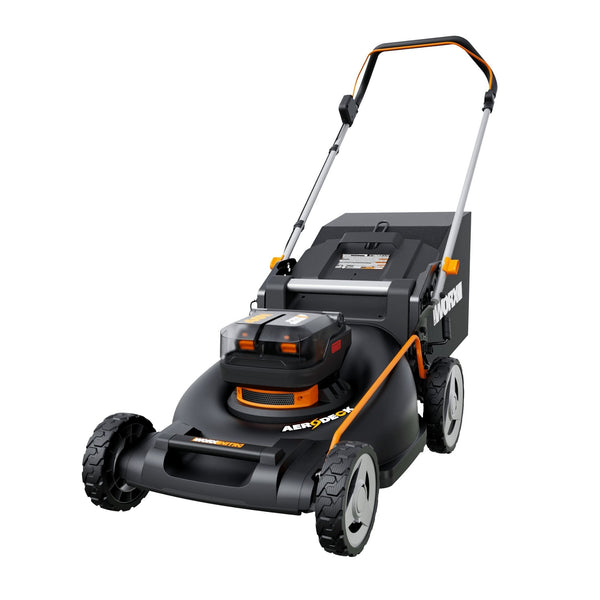 Worx NITRO 3-in-1 40V Push Poly Mower with IntelliCut, 21-in W7